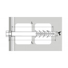 Kit fixation chauffe eau parpaing ø14 scell-it - 4 x chevilles 120mm + tirefond + rondelle - fs20040