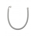 Flexible sanitaire 120cm ff 20x27 coude dn13 tresse/douille inox 1p