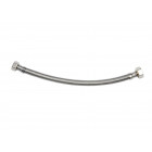 Flexible sanitaire 80cm ff 15x21 dn8 tresse/douille inox 1p