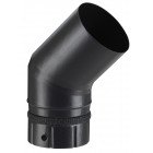 Coude 45° emaille noir dn80mm