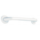 Barre de relèvement droite basic inox époxy blanc