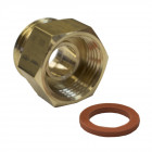 Raccord gaz b-p fer/fer fm 1p+ joint 20x150/bouteille la piece