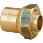 Raccord gaz naturel fer/cuivre femelle + joint à souder 2p 20x27/cu 16 la piece