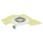 Siphon de douche docia xs avec grille et cadre inox 304 à carreler - nicoll