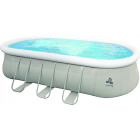 Piscine hors-sol autoportante et tubulaire chinook - jilong - 610x360x122cm - capacité 16548l - 2 cartouches incluses