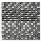 Mosaïque multi matière fineline - 29.8x29.8x0.8cm - grey mix