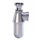 Siphon évier laiton chromé mat réglable