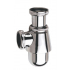 Siphon à culot lavabo réglable laiton chromé
