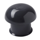 Chapeau de ventilation simple ardoise s/m ø125/204mm  nicoll - cc12