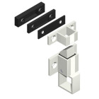 Loqueteau + gâche CROISSE DS - blanc - 6402