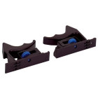 Cliquets pour tiroirs en bois avec base rainurée Quadro 25 et V6 HETTICH - Droite - 9144841