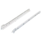 Paire de coulisses à galets FR402 HETTICH - L.350 mm - Charge 25 kg - Blanc - 1058345                          