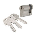 Demi cylindre TESA TE5 - 80x10mm - nickelé - 50308010N