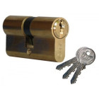 520930307 Cylindre double City varié - 30 x 30 - Laiton poli 