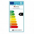 Réglette led 48w 120x5cm suspendue alu - couleur eclairage au choix