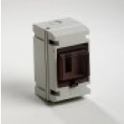 Coffret électrique Apparent 1 rangée 4 modules étanche IP 55 avec porte