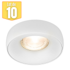 Lot de 10 spots led alpha blanc gu5.3/gu10 rond saillie ip20