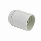 Douille E27 chemise lisse raccord fileté de 10mm DEBFLEX Blanc - 712650