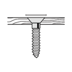 Cache vis adhésif Ø 14mm HAFELE - Bois naturel Frêne - Sachet 1040 pièces - 045.24.500