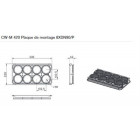 Plaque de raccordement en 8 x 90 pour caisson cw420 - plaque de montage 8x90/p