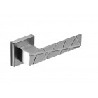 Ensemble sur rosace carré colindale brionne - nickelé satiné - pc529010n