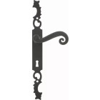 Ensemble de porte rustique Aquitaine 41 BOUVET Fer noir - Clé i - 16406