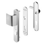Ensemble de sécurité blindé Blindomax béquille + palière DISEC Clé i - Argent - A0P55D1F F6