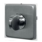 Paire de rosace carrées Inox 304 53 x 53 mm - clé WC - 654