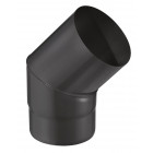 Isotip coude 45° pour tuyau email 0,7 mm - ø125 - noir