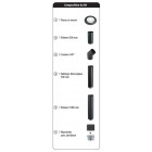Isotip kit raccordement buse dessus email 0,7 mm - ø180 mm - noir