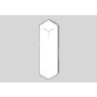 Embout de fermeture pour Plinthe Electrique PVC 20x70 mm Gauche Embout de fermeture pour Plinthe Electrique PVC 20x70 mm Gauche