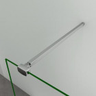 Barre de fixation 90 cm barre de stabilisation avec la pince renforcé barre de douche en aluminium en chromé