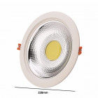 Downlight spot led cob rond 30w ø228mm - couleur eclairage au choix