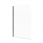 Pare baignoire pivotant 130x75cm profilé aluminium chrome - VELA CHROME Aurlane - FAC272