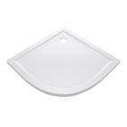 Receveur de douche a poser extra plat en acrylique blanc 1/4 de cercle - 90x90cm - bac de douche whiteness round ii 90 Aurlane - FAC374