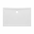 Receveur de douche a poser extra-plat en acrylique blanc rectangle - 120x80cm - bac de douche whiteness ii 120x80 Aurlane - FAC376