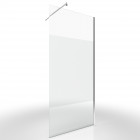 Pack paroi de douche depolie 90cm profile chrome - dim: 90x200cm - freedom 2 depoli 90 + barre de fixation freedom 2 telescopic Aurlane - FAC444