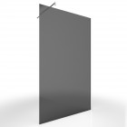 Pack paroi de douche à l'italienne 140x200cm fumée profile chrome freedom 2 dark 140 + barre de fixation murale chrome freedom 2 telescopic Aurlane - FAC458