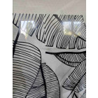 Paroi de douche 120x195cm sérigraphie type jungle - verre transparent 5mm avec bras de fixation noir mat redécoupable - forest 120 Aurlane - FAC511