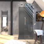 Porte de douche carree - rolling chromed square 90x90 Aurlane - FAC617