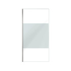 Paroi de douche 100x200cm - verre trempé dépoli 8mm - profilé chrome - freedom 2 frosted Aurlane - FAC657