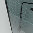 Paroi de douche 120x203cm à structure noir mat extensible 203cm à 273cm stretchy Aurlane - FAC665