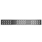 Grille linéaire en aluminium finition gun metal pour receveur - 69.5x11x0.2cm - grid line gun metal Aurlane - FAC680