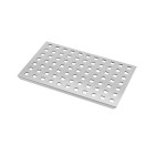 Grille perforée en inox pour receveur - 20.15x12.3x0.55cm - rock 2 grid drill Aurlane - FAC727