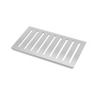 Grille rainurée en inox pour receveur - 20.15x12.3x0.55cm - rock 2 grid line Aurlane - FAC728
