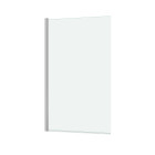 Pare-baignoire rabattable - verre trempé 4mm - Dimensions et couleur de profilé au choix