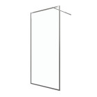 Paroi de douche - cadre et bras aluminium chrome - chromed contouring - Dimensions au choix