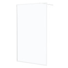 Paroi de douche - cadre et bras aluminium blanc - 120x200 cm - white contouring Aurlane - FAC901