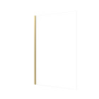 Paroi de douche à l’italienne 120×200 cm verre trempé 8 mm - Finition Or Brossé - FREEDOM 2 GOLD Aurlane - FAC915
