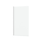 Pare-baignoire rabattable 70x130cm - profilé blanc mat - verre trempé 4mm - elementary Aurlane - FAC925